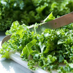 Chopping Kale